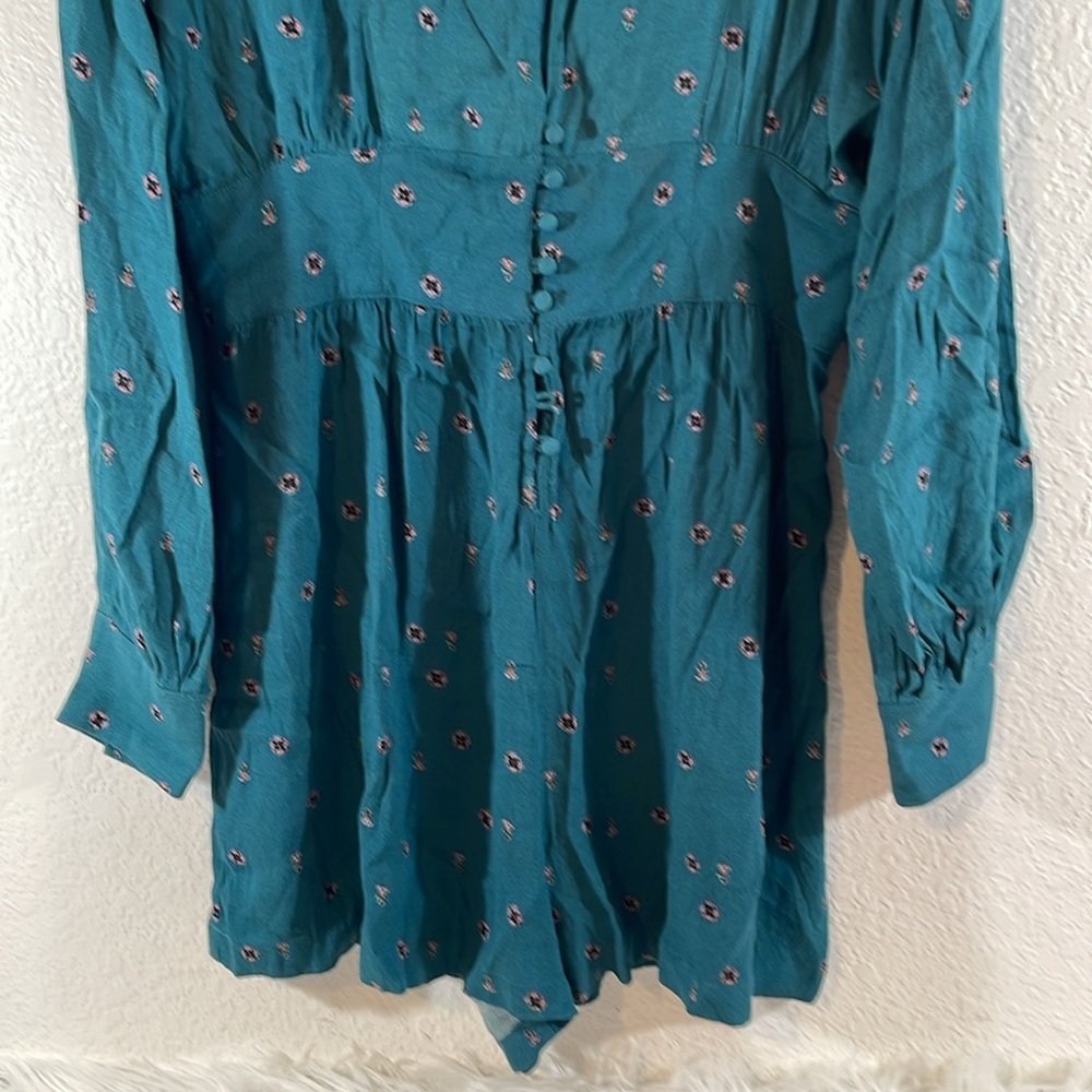 Free People Love Grows Green Romper Size Large NEW OB652803 - Picture 6 of 16